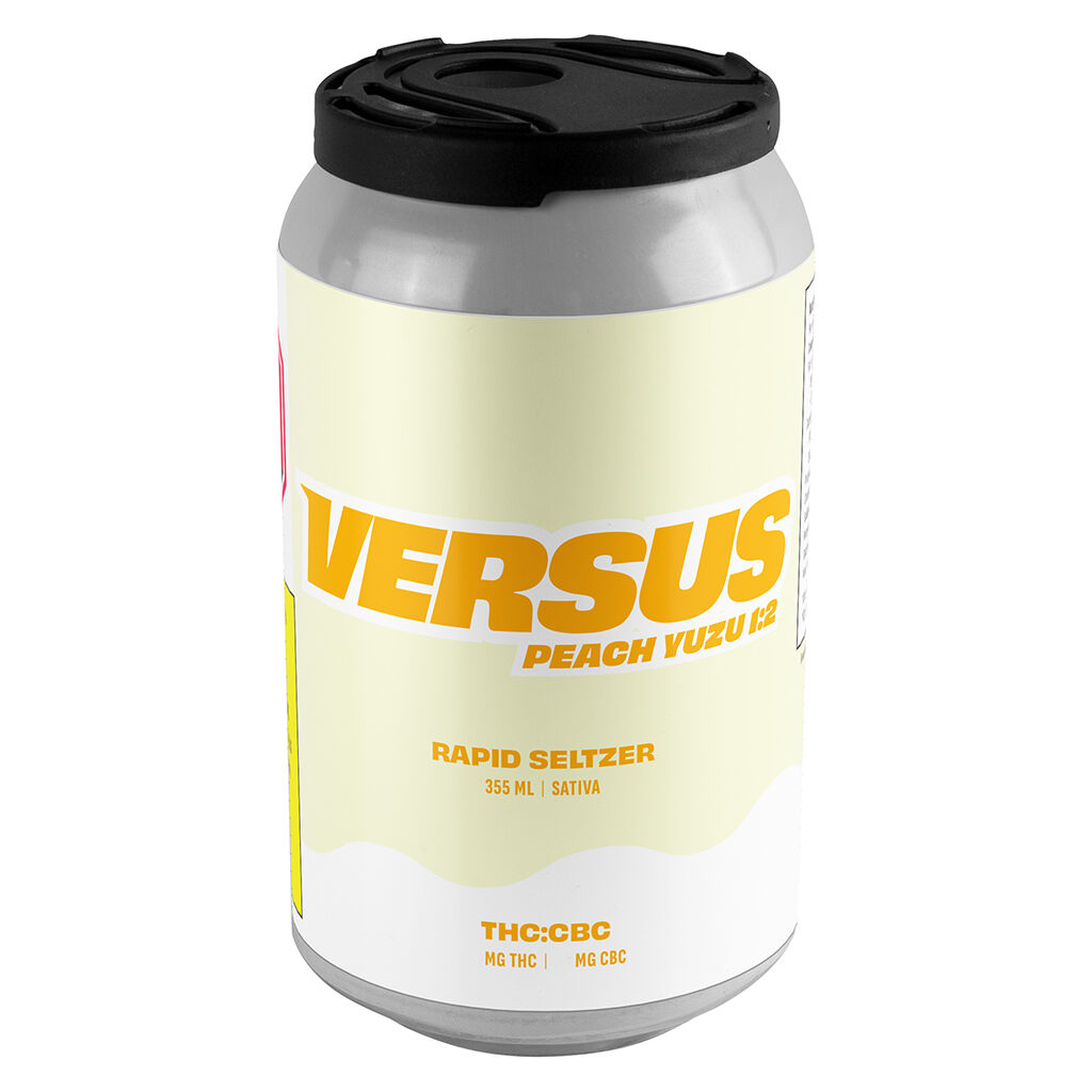 Peach Yuzu 1:2 THC/CBC Rapid Seltzer - 355ml