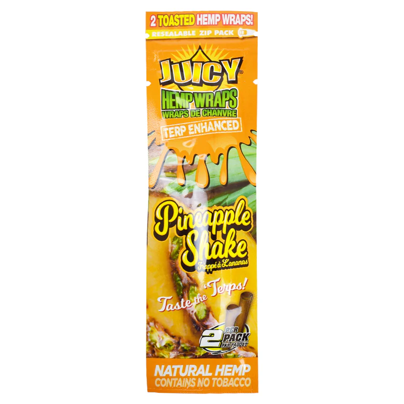 Product image TerpEnhanced Pineapple Shake Hemp Wraps  2 Sheets 1