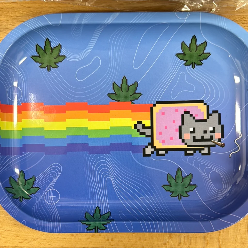 Nyan Dank Metal Rolling Tray - Small