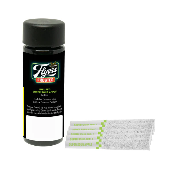 Flyers Frosted Infused Super Sour Apple PreRoll  5x0.5g